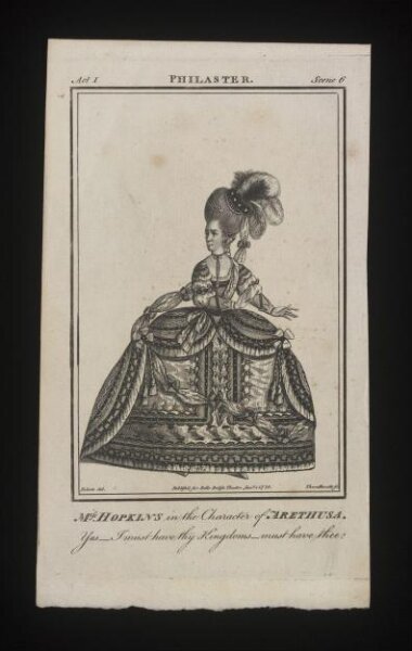 James Roberts, Miss Hopkins in the character of Arethusa