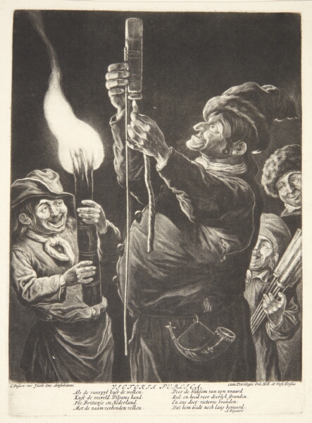 Cornelis Dusart, Mand med en raket, omgivet af børn