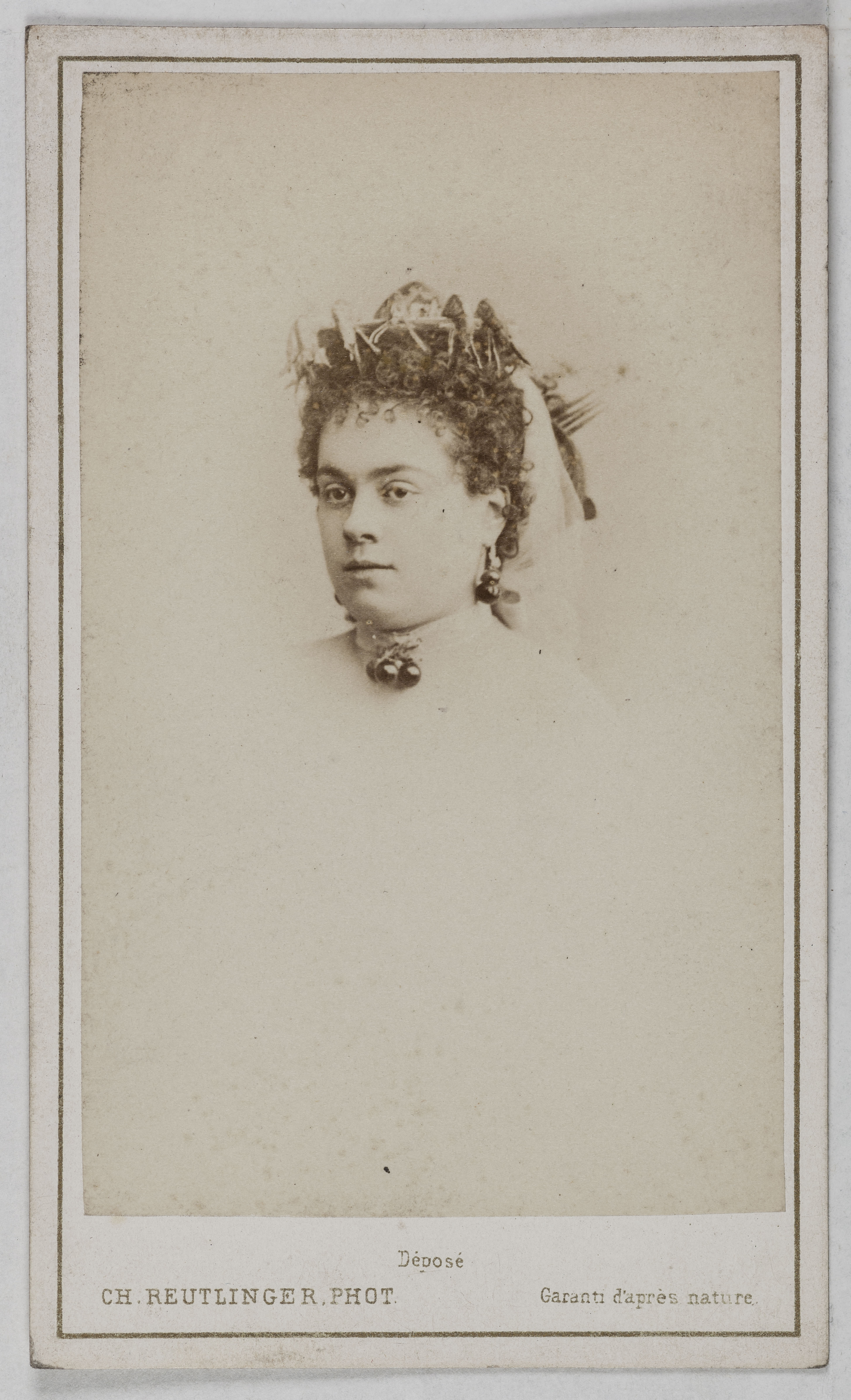 Charles Reutlinger, Portrait de Kid Pâquerette, (Marguerite Chevreau, dite, - 1872), actrice