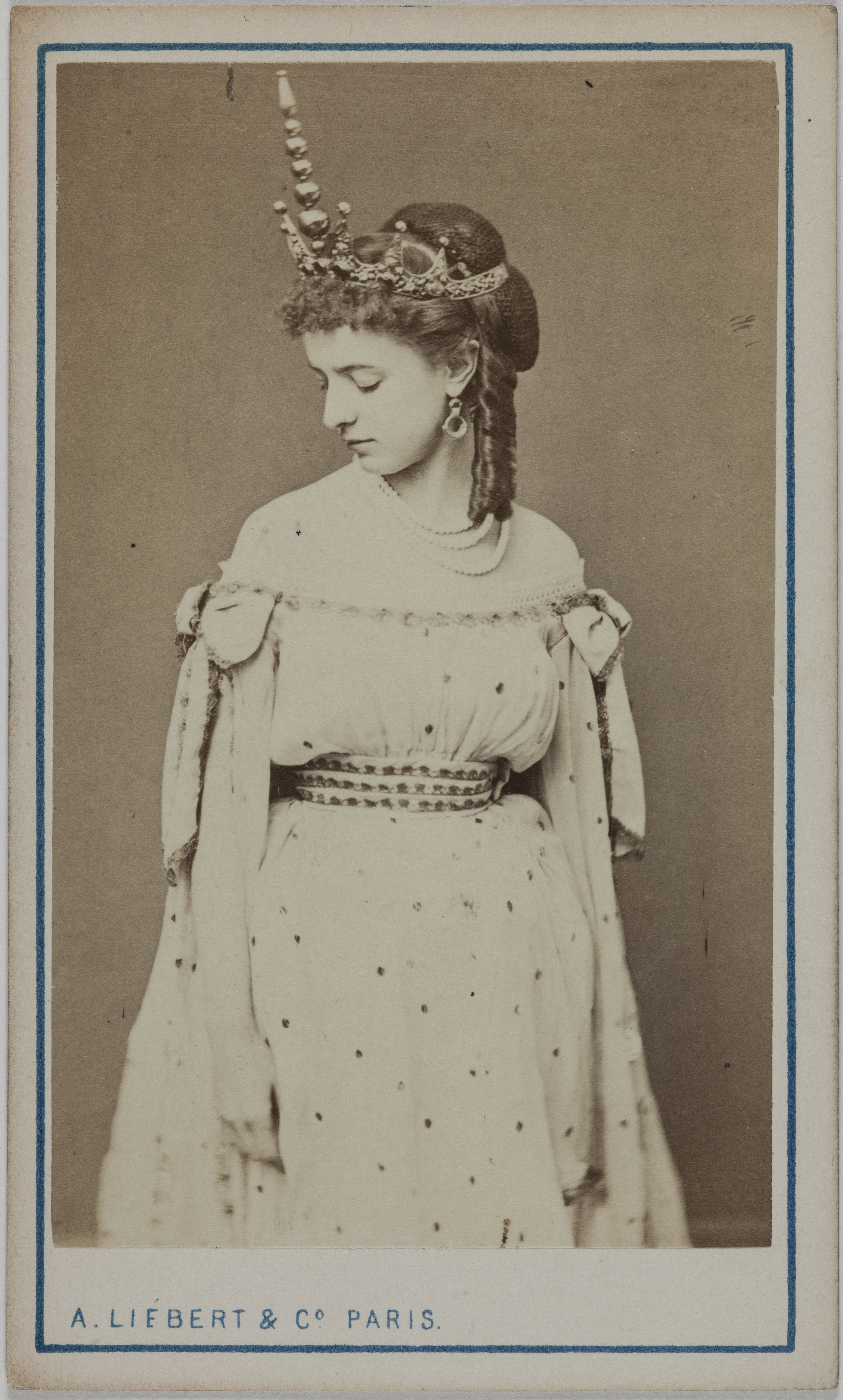 Alphonse Liébert, Portrait de Blanche Auger (actrice ? au Théâtre du Châtelet)