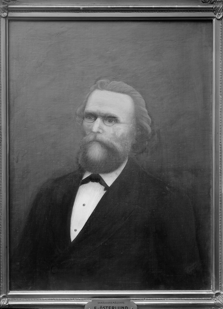Paul Sandberg, Oil painting - tailors Eric Österlund, Uppsala