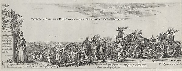Stefano della Bella, Entry of the Polish Ambassador into Rome