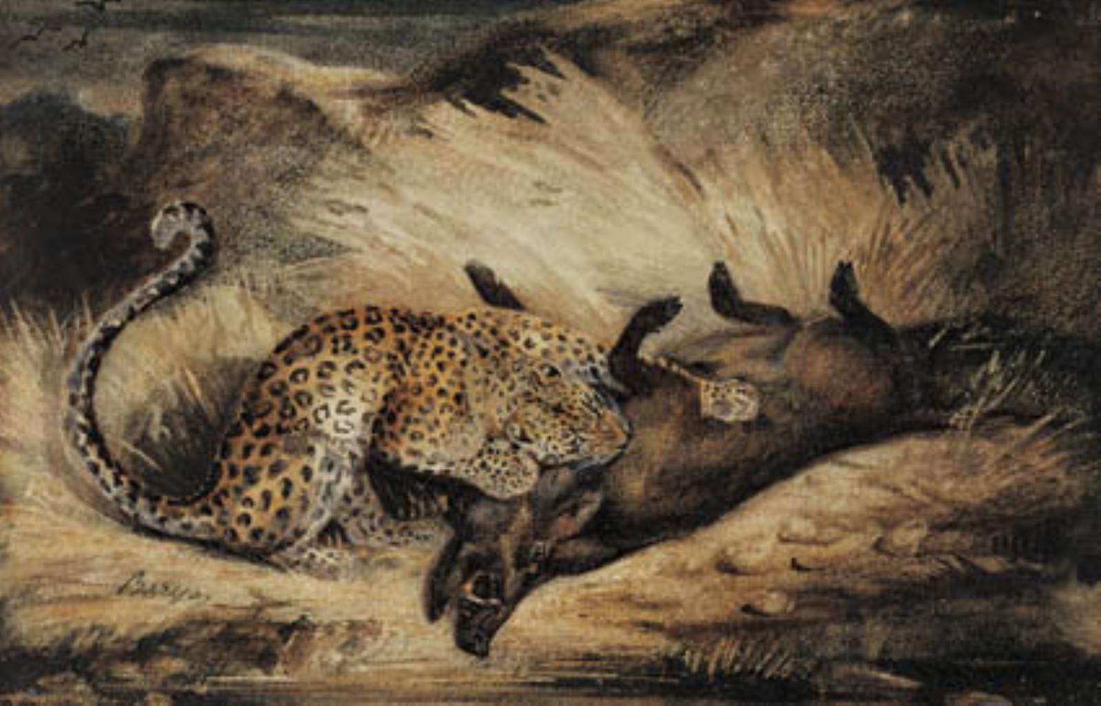Antoine-Louis Barye, Leopard æder et vildsvin