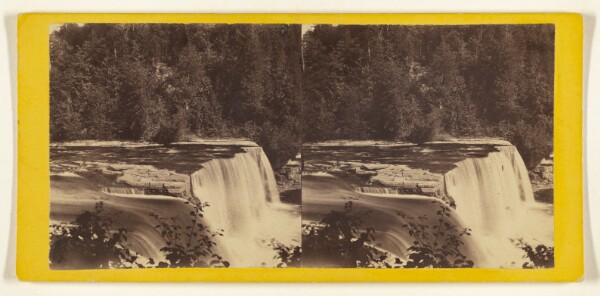 Edward and Henry T. Anthony & Co., Trenton Fall, New York. View of the High Fall, From the West.