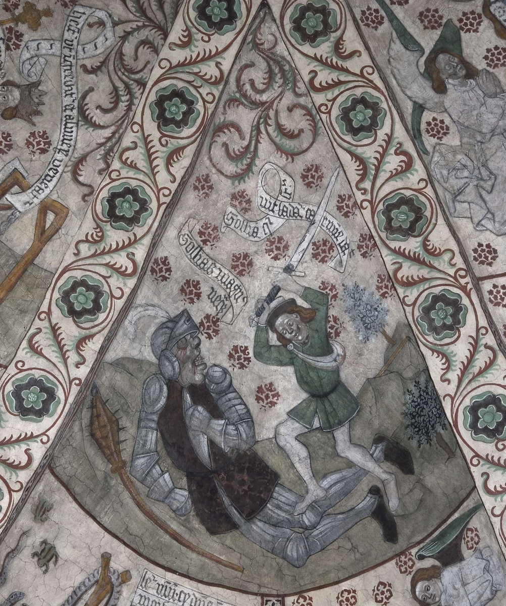 Bengt Backlund, Lime painting in Täby Church, Uppland 2009