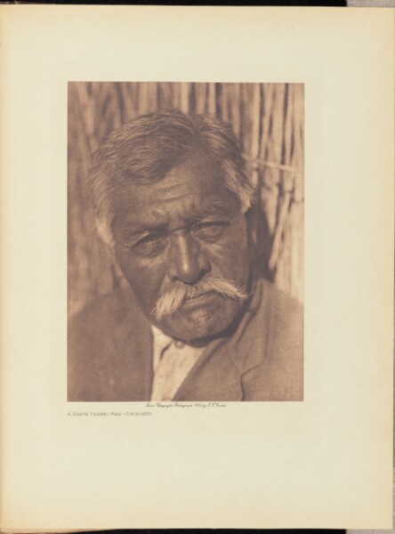 Edward S. Curtis, A Santa Ysabel Man - Diegueño