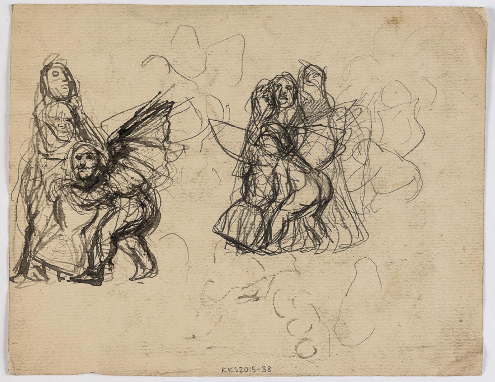 Oluf Hartmann, Studier til "Macbeth og heksene" (?)