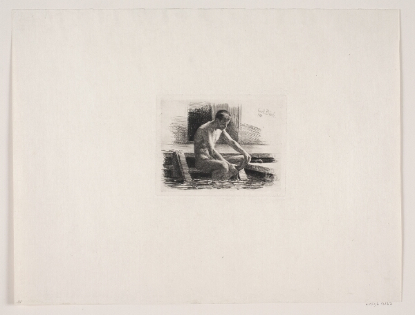 Carl Bloch, Lille badende mand
