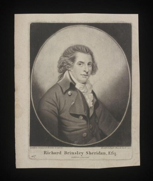 Unknown, Richard Brinsley Sherida, Esq.