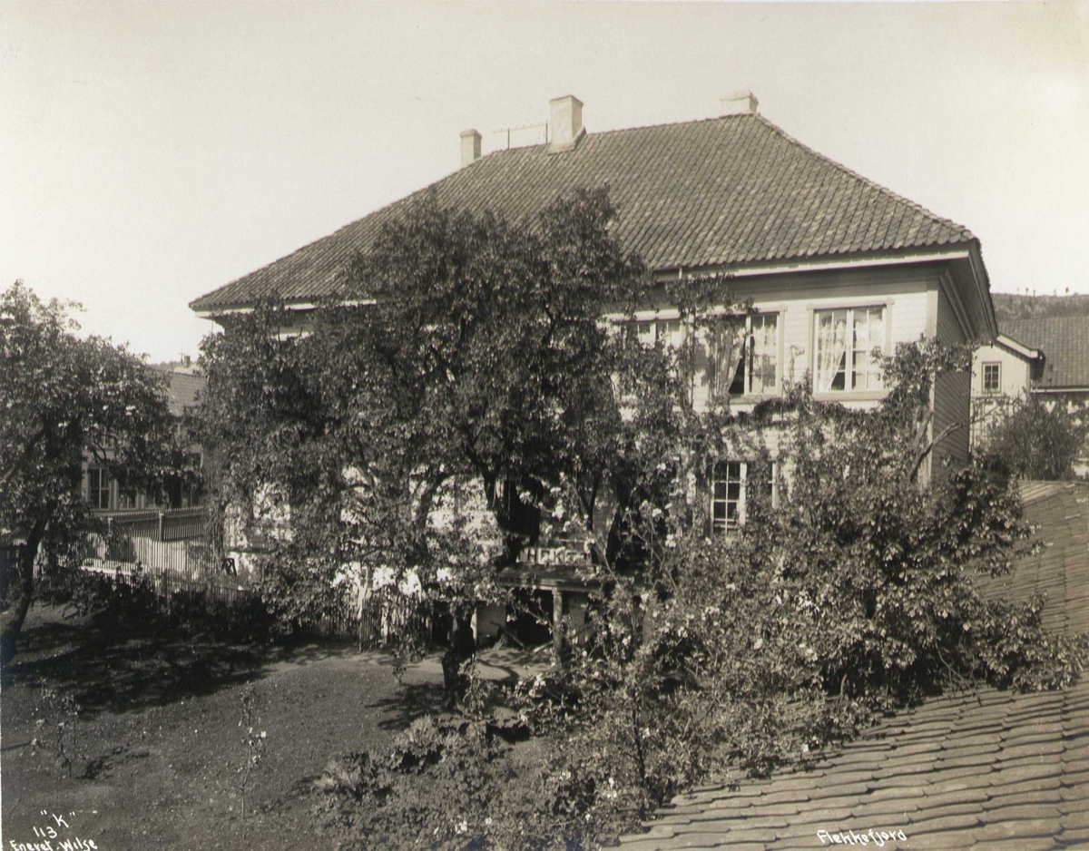 Anders Beer Wilse, Bolighus, Flekkefjord, Vest-Agder. Fotografert 1912.