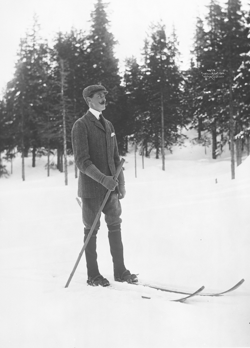 Anders Beer Wilse, Prot: Kongen paa Ski 12/3 1906