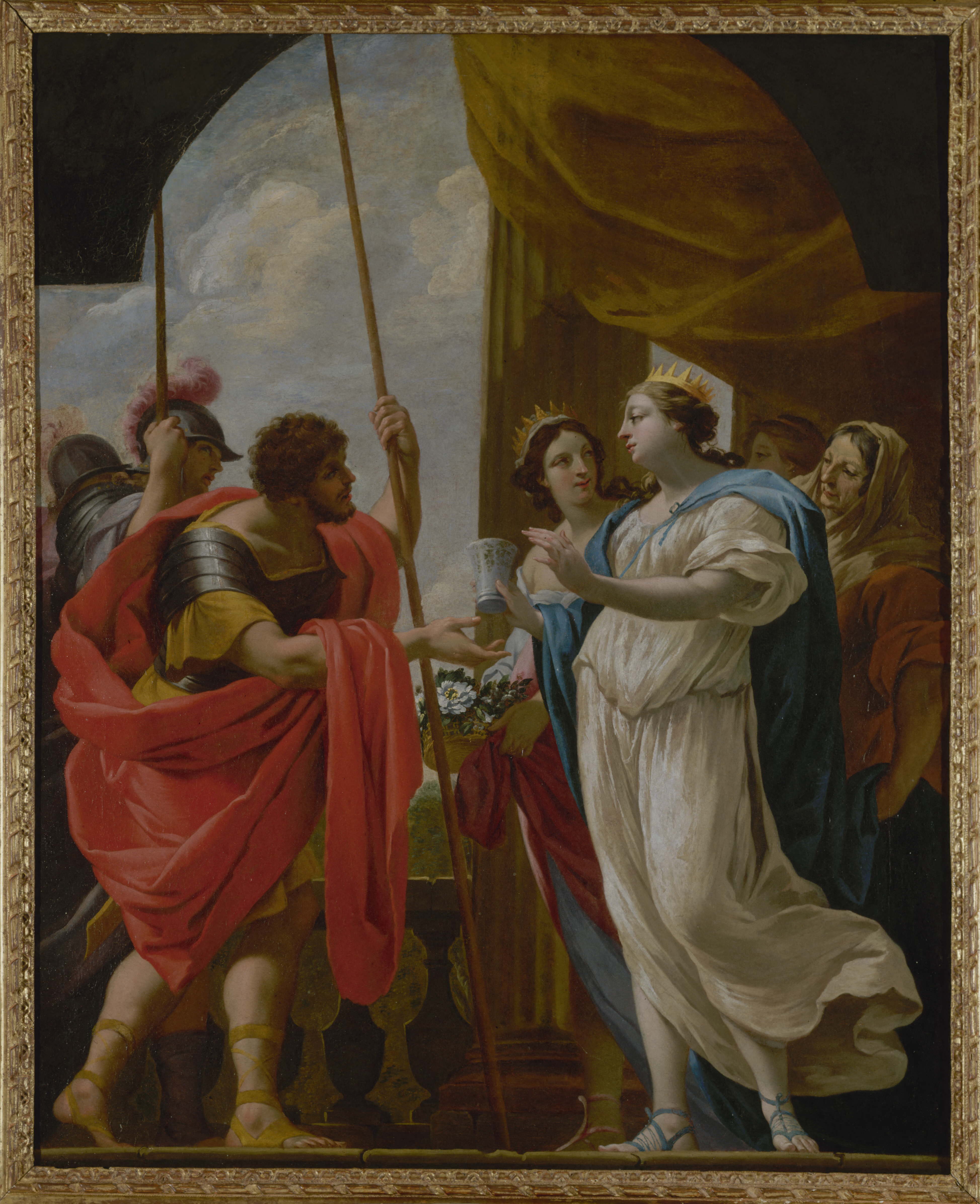 Simon Vouet, Hélène offrant à Ménélas la potion de la reine Polydamne
