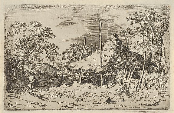 Allart van Everdingen, The Wheel underneath the Haybarn
