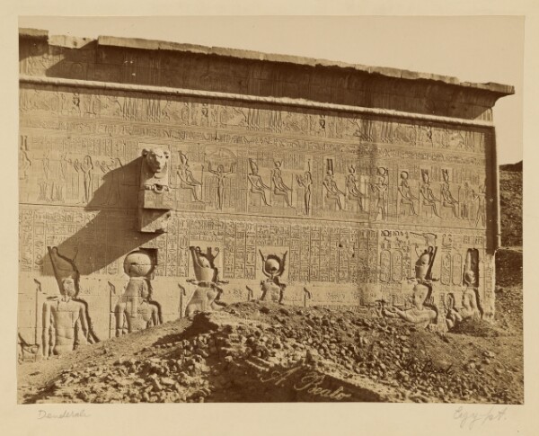 Antonio Beato, [Denderah, Egypt]