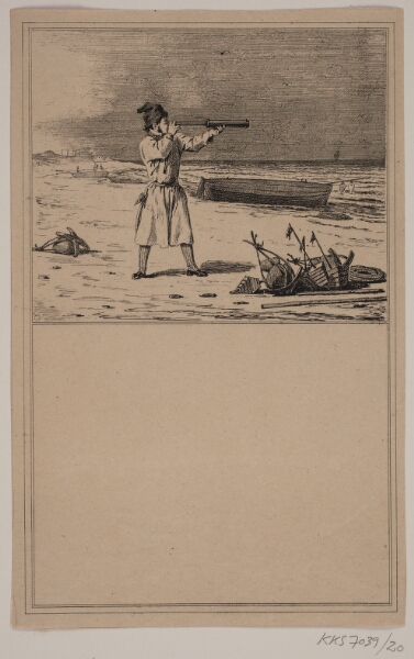 Adolph Kittendorff, Lodsen. Nr. 19 i Chr. Winther og M. Rørbye, "25 Billeder for små børn"