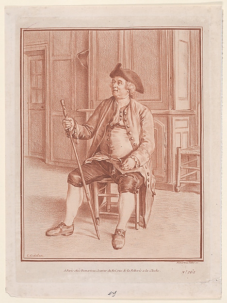 Gilles Demarteau, Le Paysan de Gandelu (Portrait de l'abbé Pommyer)