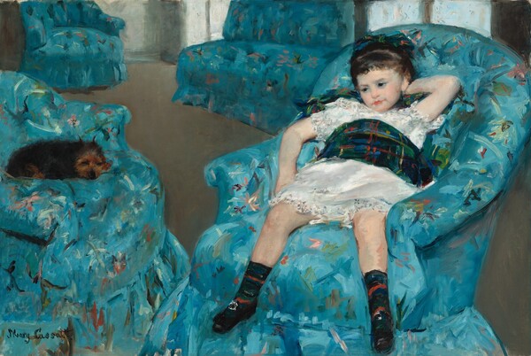 Mary Cassatt, Little Girl in a Blue Armchair