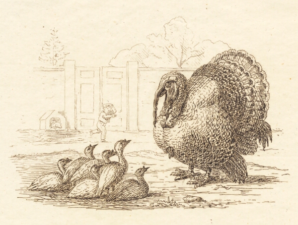Martinus Rørbye, Illustration til "Halvhundrede Fabler for Børn" af Hey