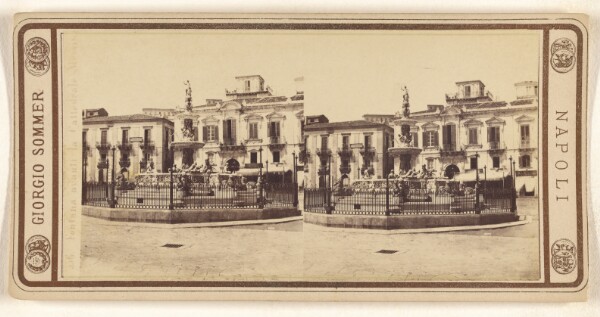 Giorgio Sommer, Fontana avanti la Cattedrale (Messina)