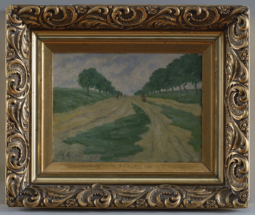 Lucie Bielefeld, Bauern bei der Feldarbeit, 1924