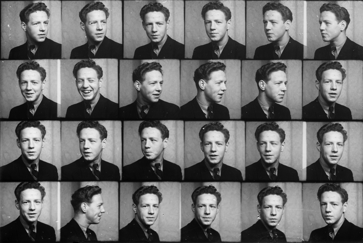 Skötsner-Edhlund, Ateljéporträtt - man, Östhammar, Uppland