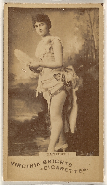 Allen & Ginter, Danforth, from the Actors and Actresses series (N45, Type 1) for Virginia Brights Cigarettes