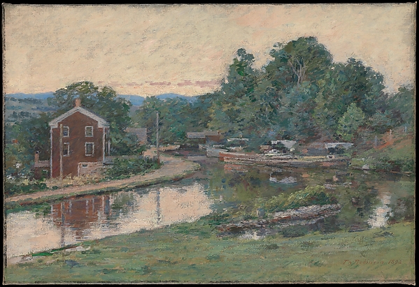 Theodore Robinson, Evening at the Lock, Napanoch, New York