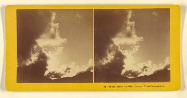 Benjamin West Kilburn, Sunset from the Glen House, White Monntains [sic].