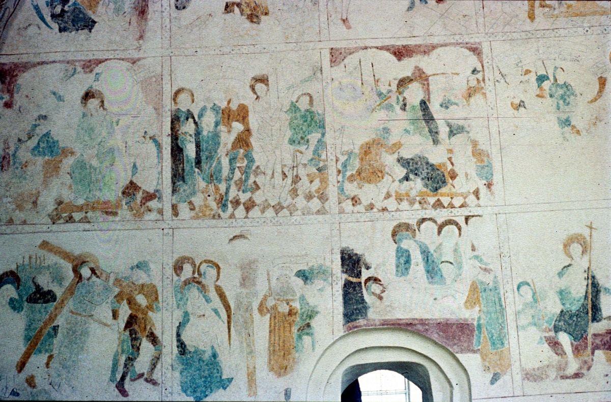 Ola Ehn, Kalkmålning i Danmarks kyrka, Uppland 1958