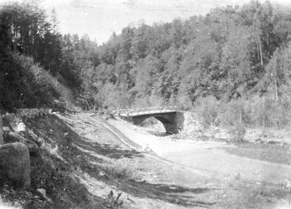 Anno Domkirkeodden, Bjørgedalen, Furnes med vegen og brua til Vang.