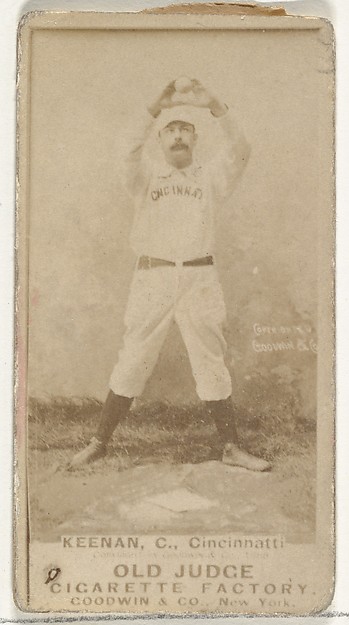 Goodwin & Company, James William "Jim" Keenan, Catcher, Cincinnati, from the Old Judge series (N172) for Old Judge Cigarettes