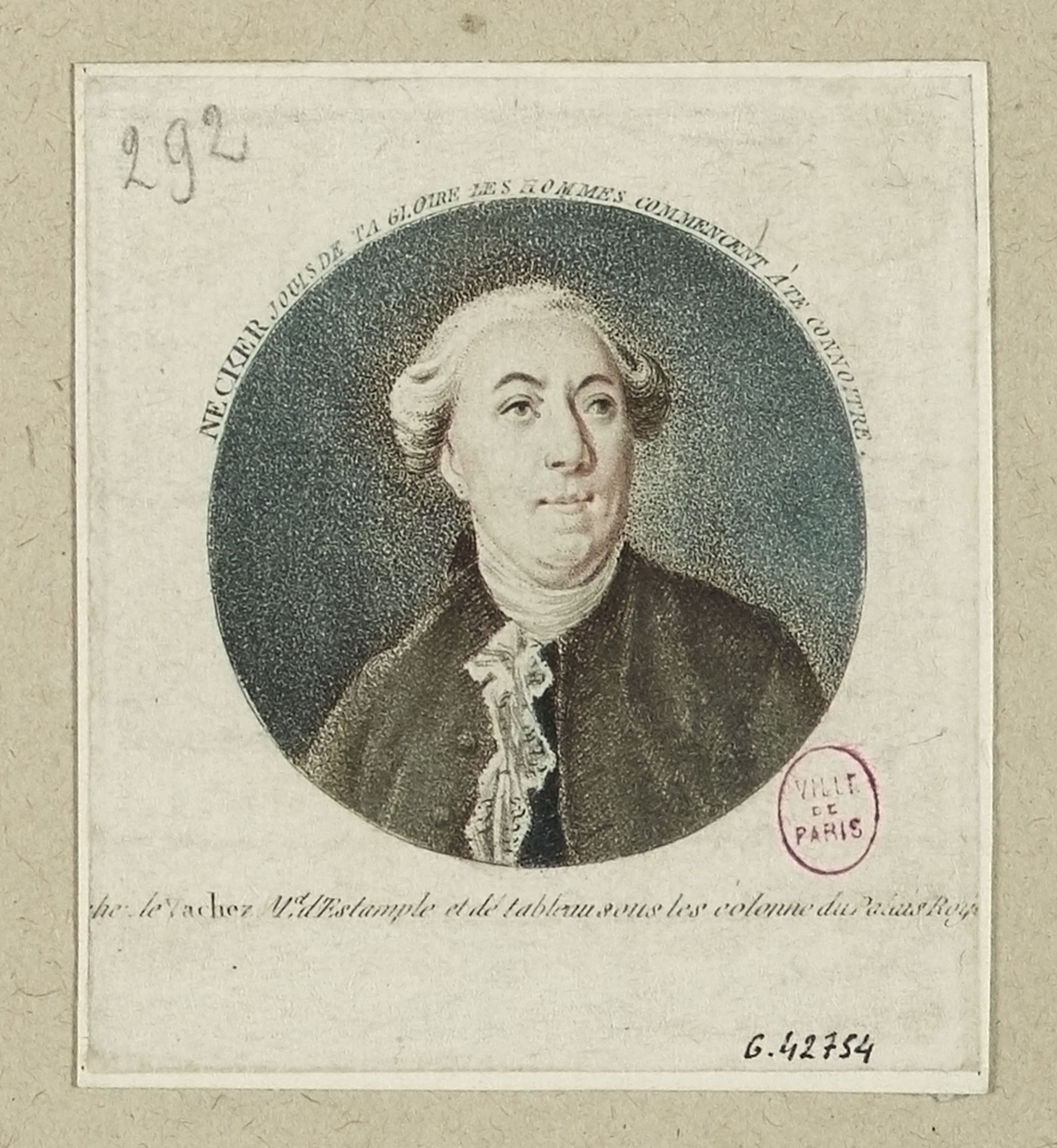 Anonyme, Portrait de Necker.