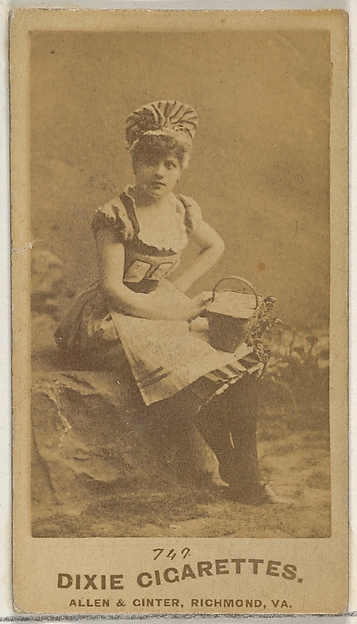 Allen & Ginter, Card 749, from the Actors and Actresses series (N45, Type 7) for Dixie Cigarettes