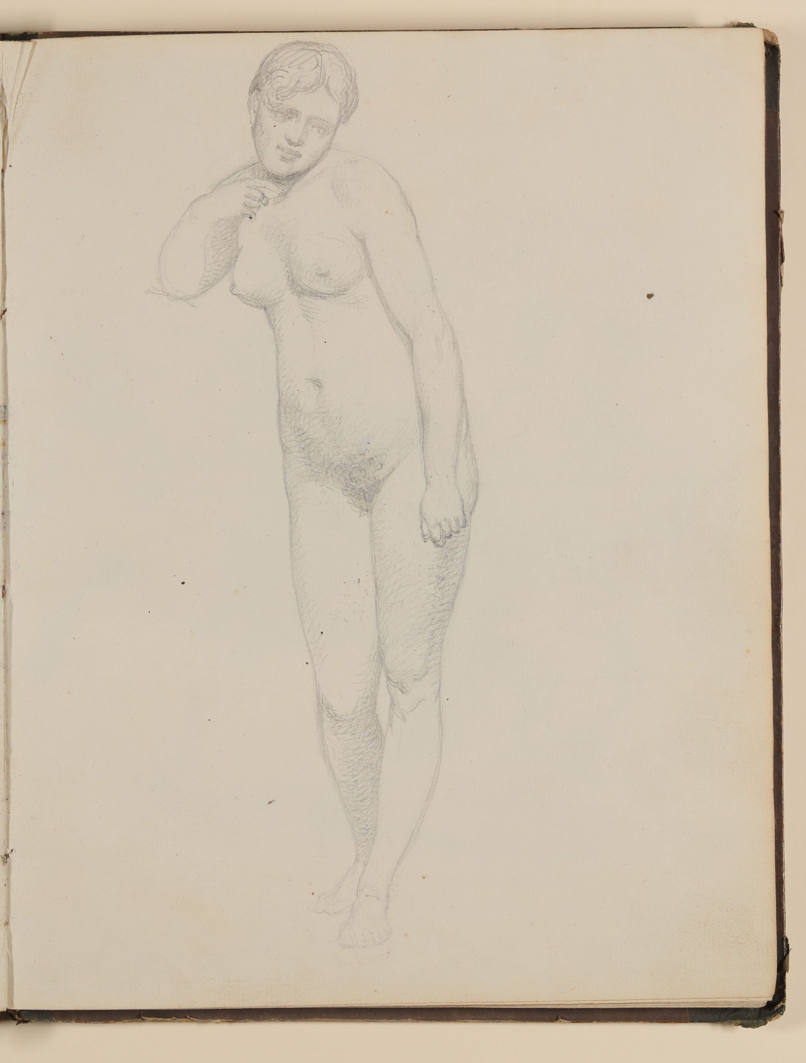 Louis Thomassin, Weiblicher Akt [aus einem Skizzenbuch von unbekannter Hand, evtl. des Louis Thomassin]
