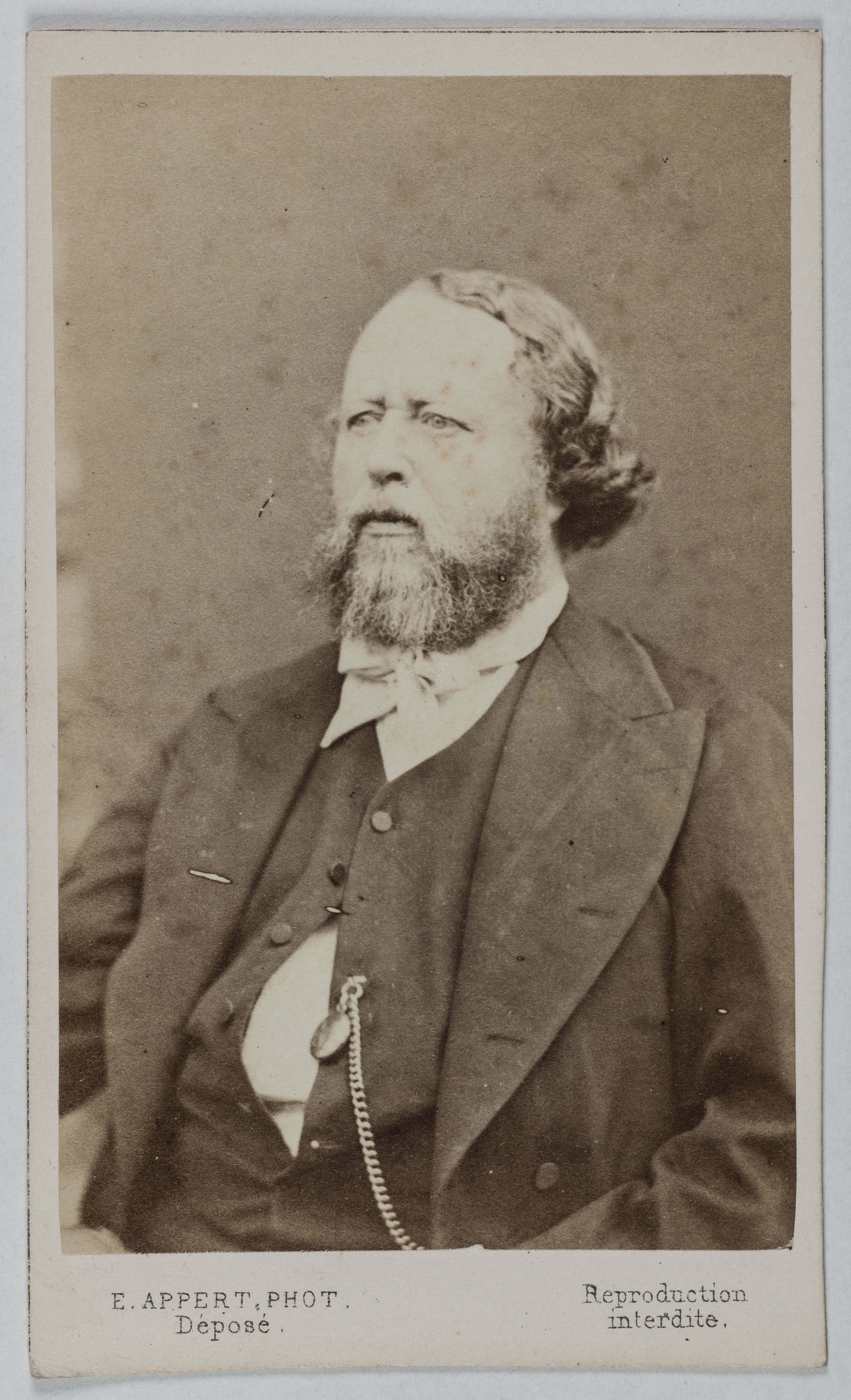 Ernest Charles Appert, Portrait de Jules Léon Fontaine (membre de la Commune, directeur des Domaines)