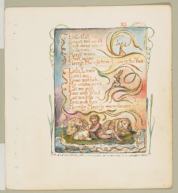 William Blake, Songs of Innocence: Spring (second plate)