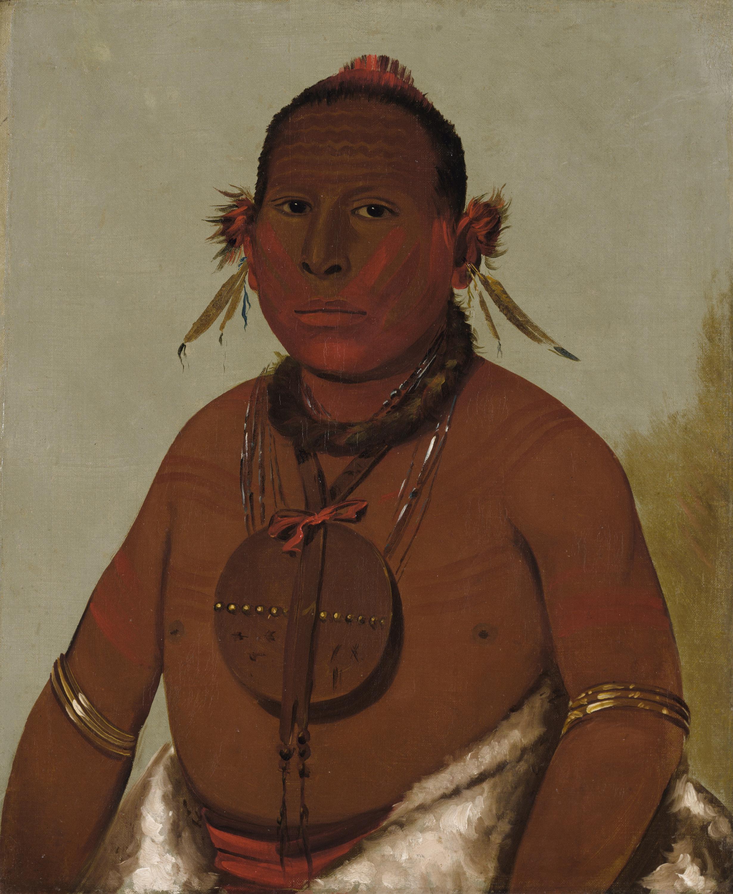 George Catlin, Wa-sáw-me-saw, Roaring Thunder, Youngest Son of Black Hawk