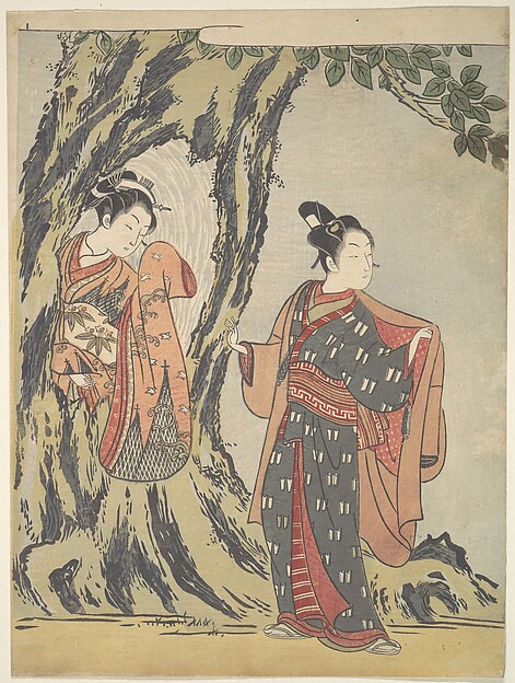 Suzuki Harunobu, Two Young People