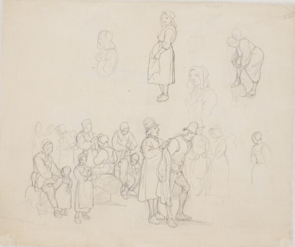 Wilhelm Marstrand, Studieblad med Dalarfolk