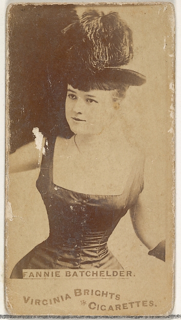 Allen & Ginter, Fannie Batchelder, from the Actors and Actresses series (N45, Type 1) for Virginia Brights Cigarettes