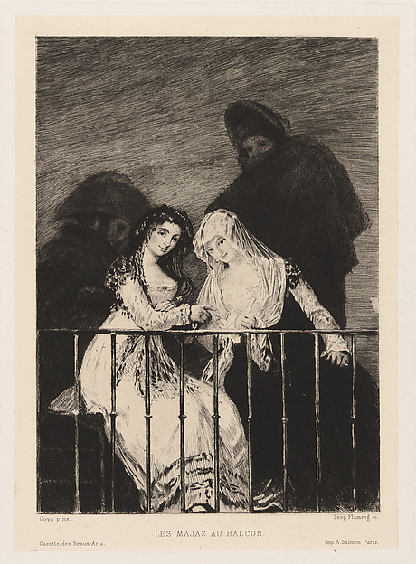 Léopold Flameng, Les Majas au Balcon
