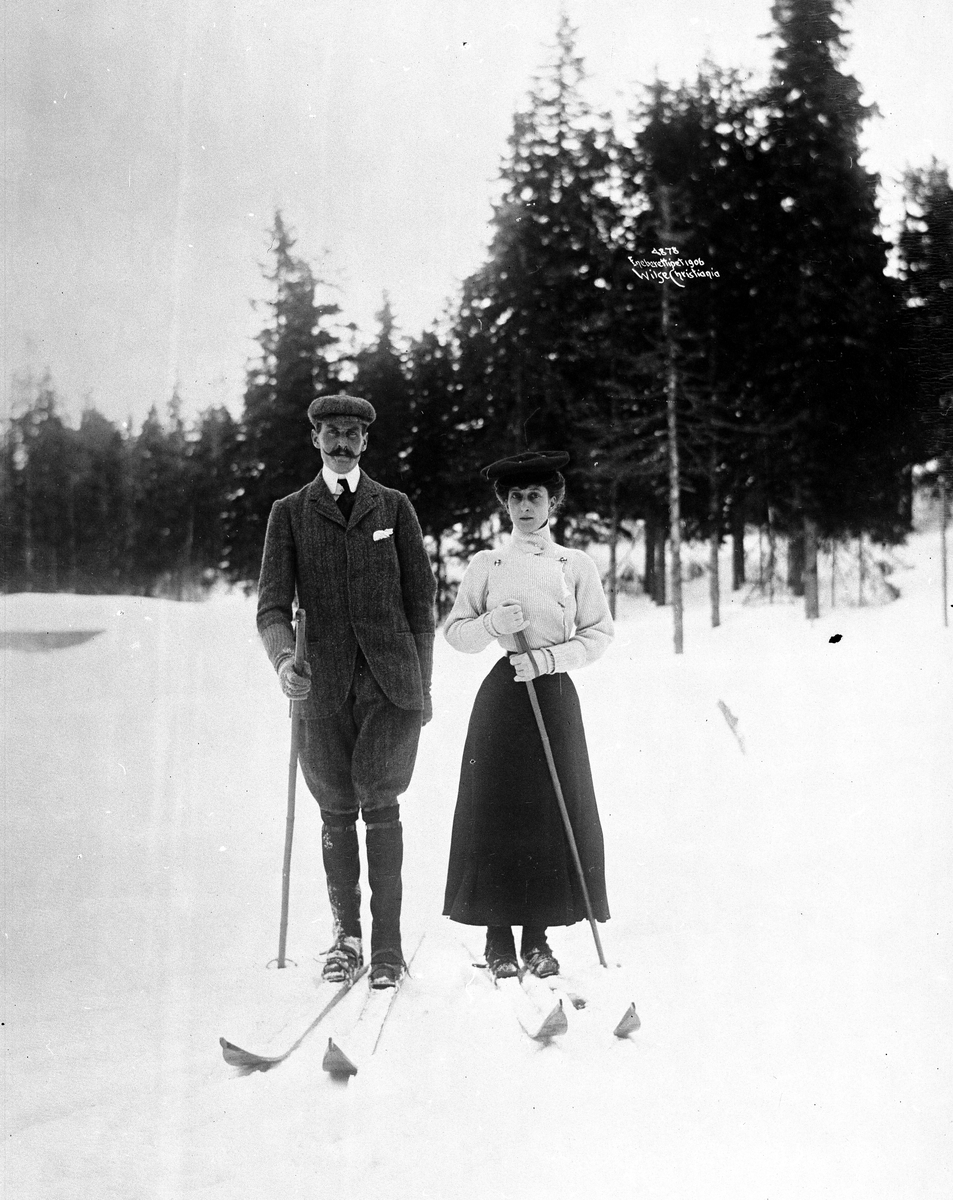 Anders Beer Wilse, Prot: Kongen og Dronningen paa Ski 19/3