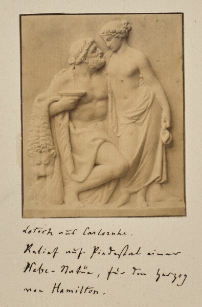 Unknown, [Bas-relief of Hebe and Hercules by Johann Christian Lotsch]