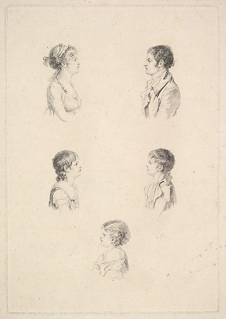 Augustin de Saint-Aubin, La Famille Renouard (The Renouard Family)
