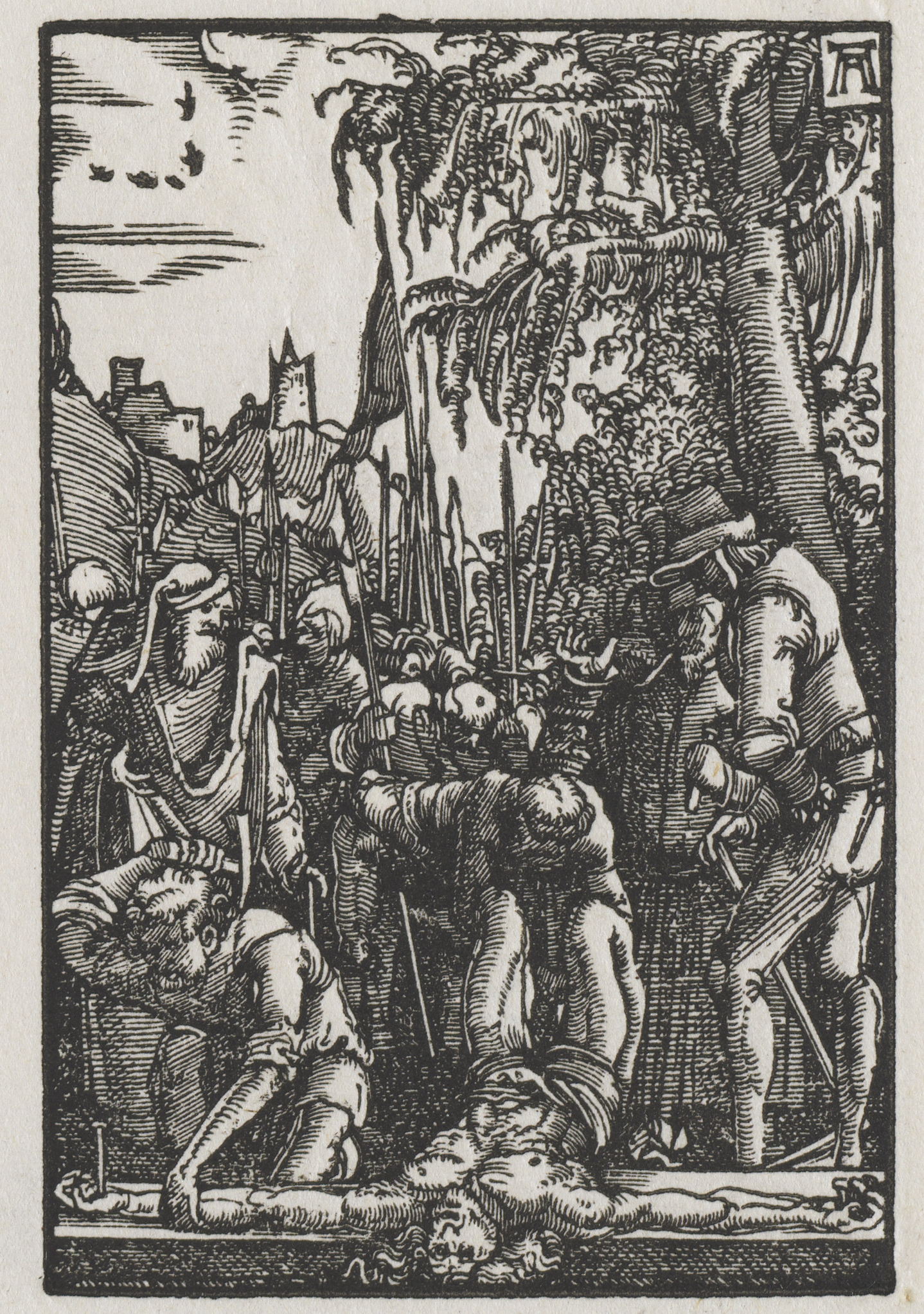 Albrecht Altdorfer, The Fall and Redemption of Man:  Christ Nailed to the Cross