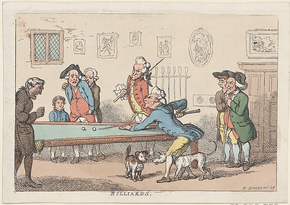 Anonymous, British, 19th century, Billards
