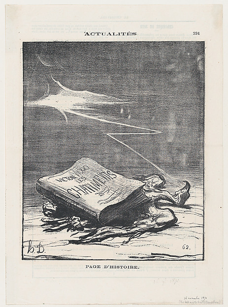 Honoré Daumier, A page from history, from 'News of the day,' published in Le Charivari, November 16, 1870
