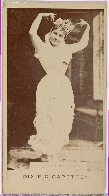 Allen & Ginter, Catharine Lewis, from the Actors and Actresses series (N45, Type 7) for Dixie Cigarettes