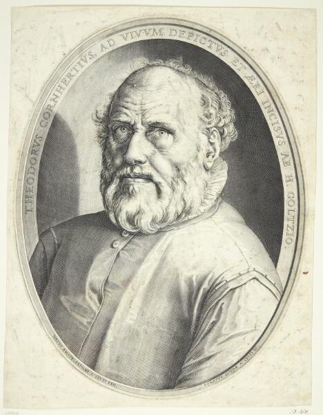 Hendrick Goltzius, Portræt af Dirck Volkertsz Coornhert
