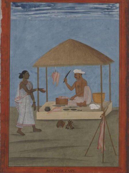 Unknown, A butcher and his wife